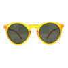Gentlemans Fashion Round Keyhole High Temple Horned Sunglasses
