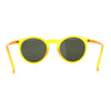 Gentlemans Fashion Round Keyhole High Temple Horned Sunglasses