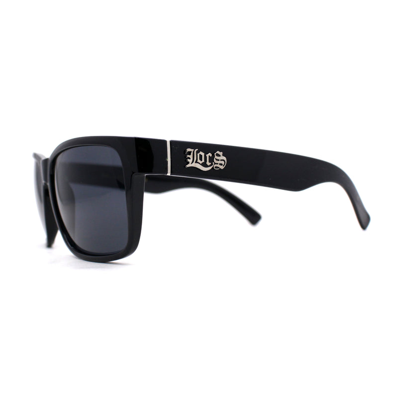 Locs All Black Gangster Sport Horn Rim Cholo Sunglasses