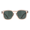Gentlemans Fashion Rectangle Keyhole Retro Horn Rim Sunglasses