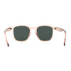 Gentlemans Fashion Rectangle Keyhole Retro Horn Rim Sunglasses