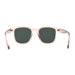 Gentlemans Fashion Rectangle Keyhole Retro Horn Rim Sunglasses
