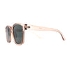 Gentlemans Fashion Rectangle Keyhole Retro Horn Rim Sunglasses