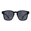 Gentlemans Fashion Rectangle Keyhole Retro Horn Rim Sunglasses
