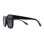 Gentlemans Fashion Rectangle Keyhole Retro Horn Rim Sunglasses
