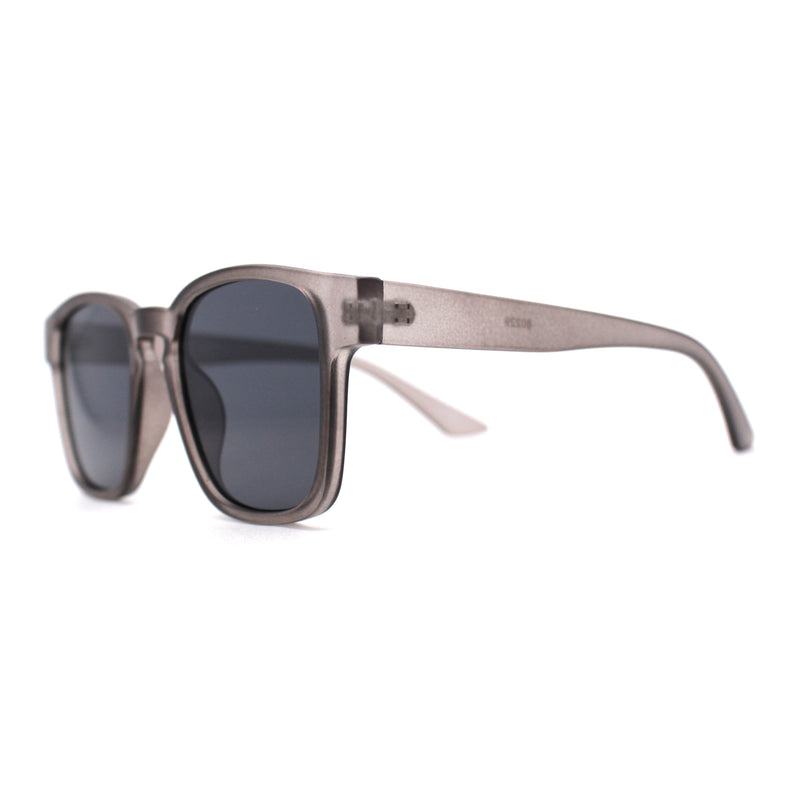 Gentlemans Fashion Rectangle Keyhole Retro Horn Rim Sunglasses