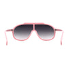 Iconic 80s Oversize Shield Racer Sport Plastic Sunglasses