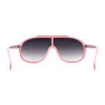 Iconic 80s Oversize Shield Racer Sport Plastic Sunglasses