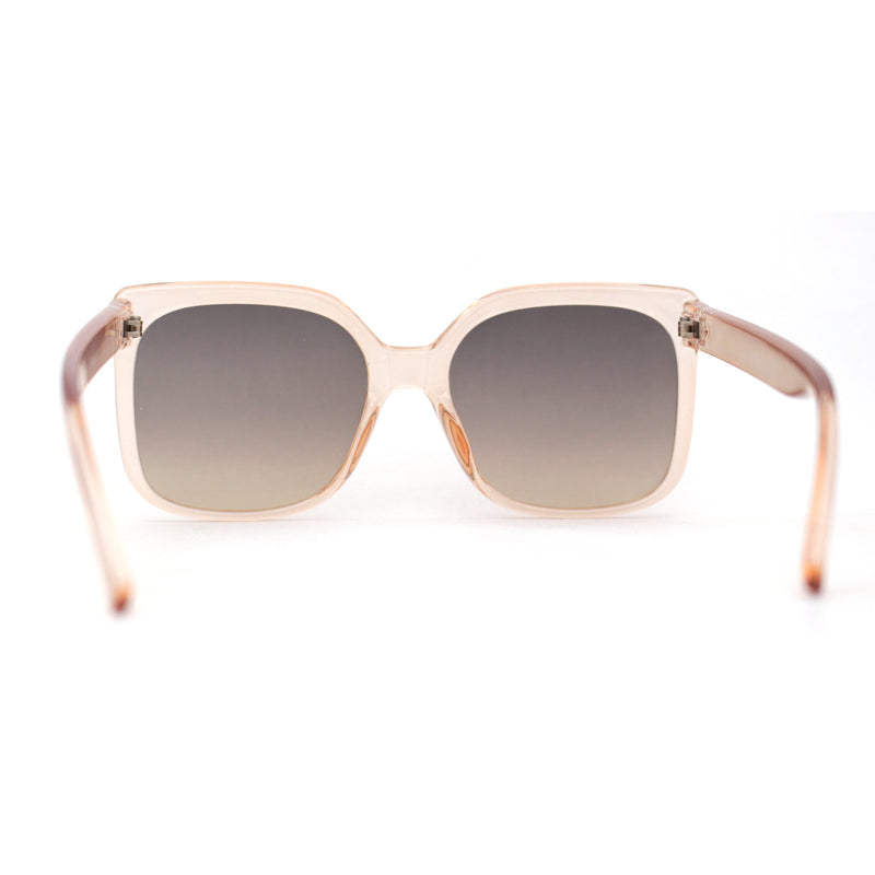 Womens Minimal Oversize Rectangle Butterfly Chic Sunglasses