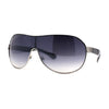 Luxury European Style Mens Shield Sport Metal Rim Racer Sunglasses