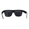 Polarized Mens Classic Sport Flat Top Horn Rim Large Sunglasses