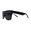 Polarized Mens Classic Sport Flat Top Horn Rim Large Sunglasses