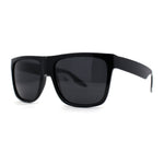 Polarized Mens Classic Sport Flat Top Horn Rim Large Sunglasses