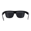 Polarized Mens Classic Sport Flat Top Horn Rim Large Sunglasses