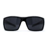 Mens Wrap Around Rectangle Biker Plastic Sunglasses