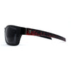 Mens Wrap Around Rectangle Biker Plastic Sunglasses