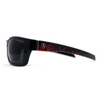 Mens Wrap Around Rectangle Biker Plastic Sunglasses
