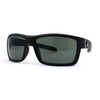 Mens Wrap Around Rectangle Biker Plastic Sunglasses
