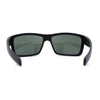 Mens Wrap Around Rectangle Biker Plastic Sunglasses