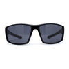 Mens Color Mirror Rectangle Wrap Plastic Sport Sunglasses