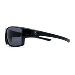 Mens Color Mirror Rectangle Wrap Plastic Sport Sunglasses