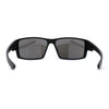 Mens Color Mirror Rectangle Wrap Plastic Sport Sunglasses