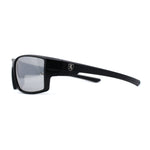 Mens Color Mirror Rectangle Wrap Plastic Sport Sunglasses