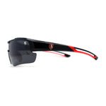 Classic Mens Baseball Half Rim Shield Sport Plastic Sunglasses