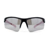 Classic Mens Baseball Half Rim Wrap Around Plastic Sunglasses