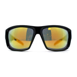 Mens Classic Thick Plastic Horn Sport Sunglasses