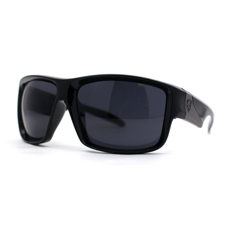 Mens Classic Thick Plastic Horn Sport Sunglasses