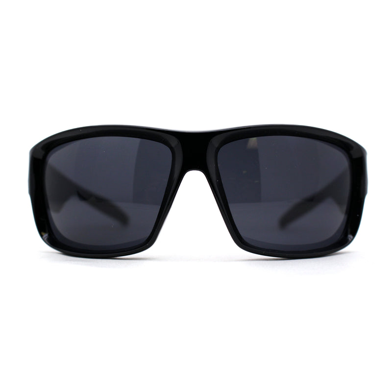 Mens Classic Thick Plastic Horn Sport Sunglasses