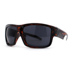 Mens Classic Thick Plastic Horn Sport Sunglasses