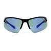 Mens Color Mirror Baseball Half Rim Wrap Plastic Sport Sunglasses