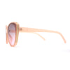 Womens Oversize Cat Eye Inset Lens Metal Jewel Edge Retro Sunglasses