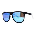 Polarized Hipster Flat Top Horn Rim Light Weight Slick Sunglasses