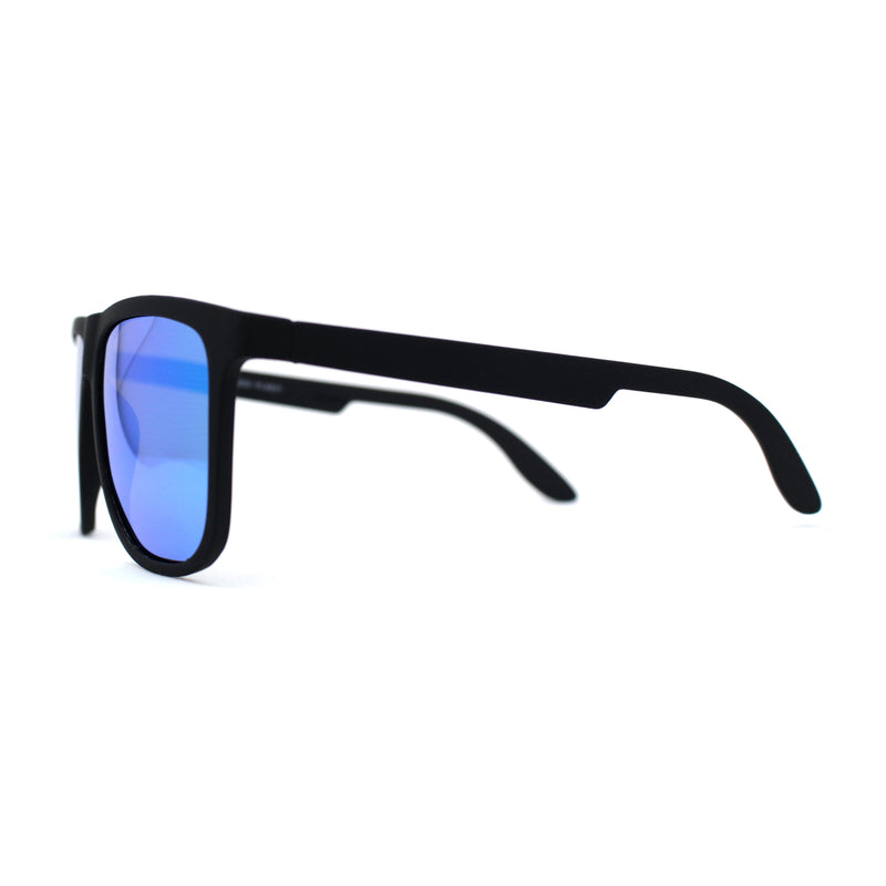 Polarized Hipster Flat Top Horn Rim Light Weight Slick Sunglasses