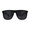 Polarized Hipster Flat Top Horn Rim Light Weight Slick Sunglasses