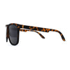 Polarized Hipster Flat Top Horn Rim Light Weight Slick Sunglasses