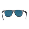 Polarized Hipster Flat Top Horn Rim Light Weight Slick Sunglasses