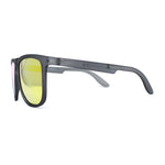 Polarized Hipster Flat Top Horn Rim Light Weight Slick Sunglasses