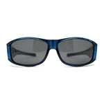 Polarized 60mm Classic Fit Over Wrap Rectangular Sunglasses