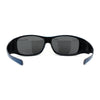Polarized 60mm Classic Fit Over Wrap Rectangular Sunglasses