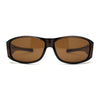 Polarized 60mm Classic Fit Over Wrap Rectangular Sunglasses