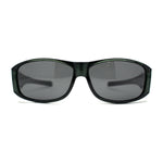 Polarized 60mm Classic Fit Over Wrap Rectangular Sunglasses