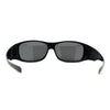 Polarized 60mm Classic Fit Over Wrap Rectangular Sunglasses