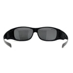 Polarized 60mm Classic Fit Over Wrap Rectangular Sunglasses