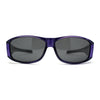 Polarized 60mm Classic Fit Over Wrap Rectangular Sunglasses