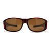 Polarized 60mm Classic Fit Over Wrap Rectangular Sunglasses