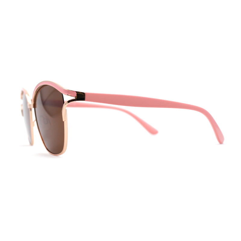 Polarized Womens Ribbon Frame Designer Fashion Style Sunglasses